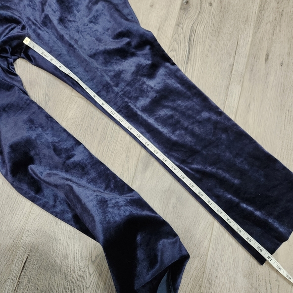 Pierre Balmain Dark Blue Velour 4 Button Highrise Straight Leg Pants Size 40 EU - Picture 15 of 16